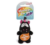 NICI 42734 - Ciondolo unicorno Carbon Flash Du schaffst das as, 8 cm, colore: Nero