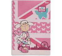 Nici 42826 Blocco Note Jolly Mäh Londra Bianco / Rosa DIN A6