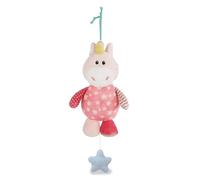 Nici 43657 Musical Soft Toy Unicorn, Carillon Unicorno Stupsi, 18 cm, Rosa