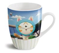 NICI 44247 Tazza Pat The Dog Porcellana 350ml, Bianco/Multicolore