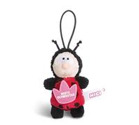 NICI 44859 - Ciondolo a Forma di Coccinella con Scritta Beste Schwester 8 cm con Anello