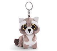 NICI 45550 - Procione Clooney Glubschis, con Grandi Occhi Glitterati, Grigio/Bianco, 9 cm