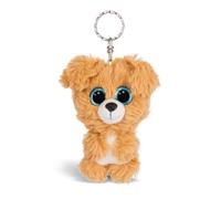 NICI 46312 Glubschis Keyring Dog Lollidog 9cm, Brown/White
