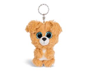 NICI 46312 Glubschis Keyring Dog Lollidog 9cm, Brown/White