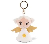 NICI 47073 Good Luck Portafortuna Custode Collezione Guardian Angel: Portachiavi BUONA Fortuna 9 cm con Stella, Colore Bianco/Rosso