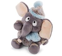 NICI 47273 Peluche 35 cm - Animali di pezza, Bambini e Neonati - Morbido Pupazzo per i Giochi e Le Coccole - Elefanti Giocattolo della Collezione Invernale, Grigio/Celeste, Colore Blu