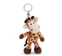 NICI 61852 Portachiavi a Forma di Giraffa, Compagno Fedele per Lo Zaino o la Borsa di Grandi e piccini, 10 cm, Marrone, Colore