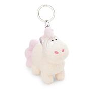 NICI 61901 Creamy Pink Portachiavi a Forma di Unicorno, Compagno Fedele per Lo Zaino o la Borsa di Grandi e piccini, 10 cm, Bianco, Colore, 10cm