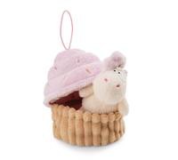 NICI 61913 Creamy Pink Peluche Morbido a Forma di Unicorno nel Cupcake, con asola, tenero Pupazzo per Coccole e Giochi, per Adulti e Bambini, 10 cm, Multicolore, Colore