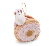 NICI 61915 Sweety Rainbow Peluche Morbido a Forma di Unicorno nella Ciambella, con asola, tenero Pupazzo per Coccole e Giochi, per Adulti e Bambini, 10 cm, Multicolore, Colore