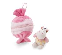 NICI 61916 Sweety Rainbow Peluche Morbido a Forma di Unicorno nella Caramella, con asola, tenero Pupazzo per Coccole e Giochi, per Adulti e Bambini, 10 cm, Multicolore, Colore