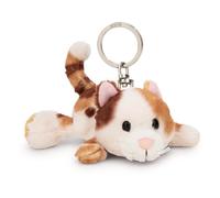 NICI 62132 Portachiavi a Forma di Gatto Portafortuna, Compagno Fedele per Lo Zaino o la Borsa di Grandi e piccini, 10 cm, Marrone, Colore