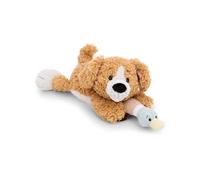NICI 62149 Cagnolino di Peluche Morbido con anatroccolo, tenero Pupazzo per Coccole e Giochi, per Adulti e Bambini, 30 cm, Marrone, Colore