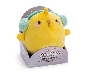 NICI 62226 Peluche Piu con paraorecchie, Morbido e tenero Pupazzo per Coccole e Giochi, per Adulti e Bambini, 16 cm, Giallo, in Confezione Regalo, Colore