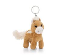 NICI 62230 Holly K. Portachiavi a forma di pony, compagno fedele per lo zaino o la borsa di grandi e piccini, 10 cm, marrone