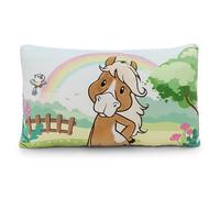 NICI 62244 Cuscino con motivo pony Holly K., morbido e adatto a ragazzi, ragazze e amanti dei peluche, ideale per casa, asilo o in viaggio, marrone