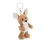 NICI 62261 René Roebuck Portachiavi a forma di capriolo, compagno fedele in peluche per lo zaino o la borsa di grandi e piccini, 10 cm, marrone
