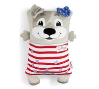 NICI 62291 Cagnolino Fronte/Retro, Morbido Peluche per Le Coccole e i Giochi dei Piccoli Amanti degli Animali, Ideale per casa, Asilo o in Viaggio, 30 x 20 cm, Grigio, Colore Cane