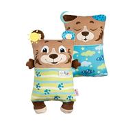 Nici Cosidoos: peluche reversibile e cuscino 2 in 1 per dormire - 20 x 30 cm, orsetto