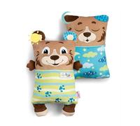 NICI 62293 Orsetto Fronte/Retro, Morbido Peluche per Le Coccole e i Giochi dei Piccoli Amanti degli Animali, Ideale per casa, Asilo o in Viaggio, 30 x 20 cm, Marrone, Colore Orso