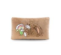 NICI 62335 Cuscino con Motivo leprotto Lopino, Morbido e Adatto, Ragazze, Neonati e Amanti dei Peluche, Ideale per casa, Asilo o in Viaggio, 43 x 25 cm, Marrone, Colore Coniglio