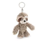 NICI 62401 Izzy Icetumbler Portachiavi a forma di bradipo, compagno fedele in peluche per lo zaino o la borsa di grandi e piccini, 10 cm, beige