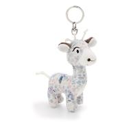 NICI 62403 Winny Winterfur Portachiavi a forma di giraffa, compagno fedele in peluche per lo zaino o la borsa di grandi e piccini, 10 cm, blu