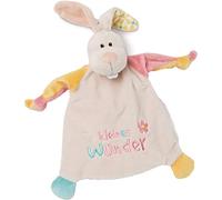 NICI- Hase Kleines Wunder Doudou-Copertina con Coniglietto Piccolo Miracolo, 25 x 25 cm, a Partire da 0 Mesi, per Neonati, Peluche Bambine, Floreale, Colore Beige/Multicolore, 46733