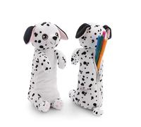 NICI Astuccio per matite dalmata 12 × 12 × 25 cm bianco - Astuccio per matite in morbido peluche per ragazze e donne