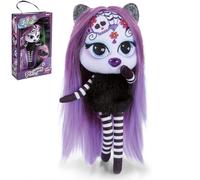 NICI Bambola Peluche Pixidoos Sunli con 3 Accessori in Confezione Regalo 20cm, Colore Viola/Nero, 20 cm, 47505