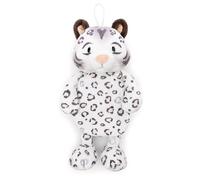 NICI Borsa dell'acqua calda a forma di leopardo delle nevi Eleni Snowbell, morbido animale di peluche, per adulti e bambini a partire dai 10 mesi, 300 ml, 34 cm, bianco - 62447