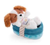 NICI Cane con Cuccia 12 cm - Sleeping Pets Cucciolo di Cocker Spaniel, Bambini e Neonati - Pupazzo Imbottito per Le Coccole, i Giochi e la Nanna - Morbidi Animali di Peluche, Colore Marrone, 47890