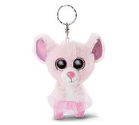 NICI- Collezione GLUBSCHIS Ballerina: Portachiavi Topo Yammy 9cm, Colore Verde, 9 cm Mouse, 46862
