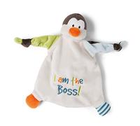 NICI- Comforter Penguin Copertina coccolosa Pinguino I am The Boss (Io Sono Il Capo), Colore Beige, Singolo, 47133