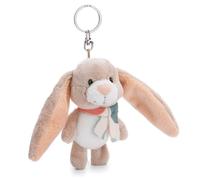 NICI- Portachiavi Coniglio Fjella 10cm Beige-Delizioso Ciondolo in Forma di Animale in Morbido Peluche con Anello per cordini e Pendenti, Colore, 61272