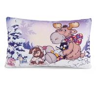 NICI Cosy Winter 43 x 25 cm Viola-Soffice Cuscino in Materiale sostenibile, Bamb