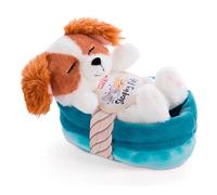 NICI Cane con Cuccia 12 cm - Sleeping Pets Cucciolo di Cocker Spaniel, Bambini e Neonati - Pupazzo Imbottito per Le Coccole, i Giochi e la Nanna - Morbidi Animali di Peluche, Colore Marrone, 47890
