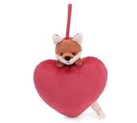 NICI Cuore in Peluche Love Volpe Miro 12 cm con Loop - Morbido e Tenero, Idea Regalo | 63370