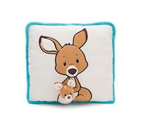 NICI cuscino 30x30cm canguro con cucciolo di canguro 7cm - marrone - Soffice cuscino morbido per bambini, bambine, neonati e amanti dei peluche - Ideale a casa, all'asilo o in viaggio - 61730