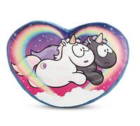 NICI Cuscino a forma di cuore Unicorni Star Bringer & Moon Keeper Theodor & Friends 38x27cm GREEN