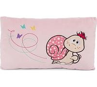NICI Cuscino con Lumachina - Soffice Guanciale a Tema Chiocciolina per Bambine, Bambini e Neonati - Cuscini Rettangolari in Peluche, 43 x 25 cm