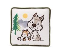 Nici Cuscino Con Lupo Winny E Scoiattolo Jojo 25x25 Cm