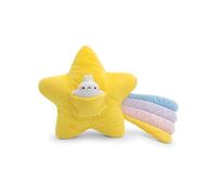 NICI Cuscino in peluche a forma di stella cadente, morbido e ideale per le coccole di bambini e adulti, per casa, asilo o in viaggio, 40 x 28 cm, giallo - 62222