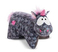 NICI Theodor & Friends, Cuscino Peluche Unicorno Diamond Dust da 40x30 cm, Colore Grigio, 47654