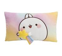 NICI Cuscino in peluche con motivo Molang, morbido e ideale per le coccole di bambini e adulti, per casa, asilo o in viaggio, 43 x 25 cm, bianco - 62223
