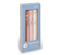 NICI 61835 mymochi Set di 3 Penne a Sfera in Confezione Regalo, in Stile Kawaii, Pratico e Ideale per Scuola e Ufficio, Beige, Colore