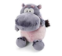 NICI DJ Nilbert Ippopotamo 25cm - Ippopotamo di Peluche Sostenibile per Bambine, Bambini e Neonati - Morbido Giocattolo Imbottito per i Giochi e le Coccole - Animali di Pezza Wild Friends