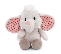 NICI peluche elefante Love grigio chiaro 23 cm - Simpatico peluchetto con imbottitura morbida per giochi e coccole, perfetto come idea regalo per bambini e adulti - 61485