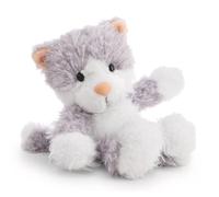Felli 62951 - Morbido gatto di peluche, da coccolare e per giocare, per bambini e adulti, ottima idea regalo, 20 cm, grigio