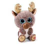 NICI Glubschis Chocolate Mousse Renna di Peluche, tenero Pupazzo per Coccole e Giochi, per Bambini e Adulti, 15 cm, Marrone - 62289
